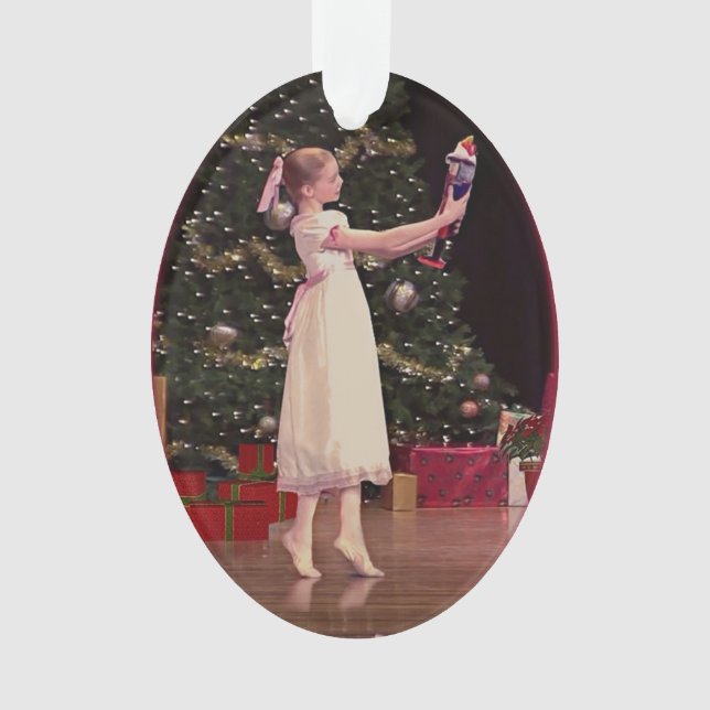Nutcracker Christmas Ballet Ornament (Front)