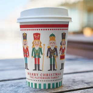 Nutcracker Christmas Ballet Toy Soldier Name Paper Cups