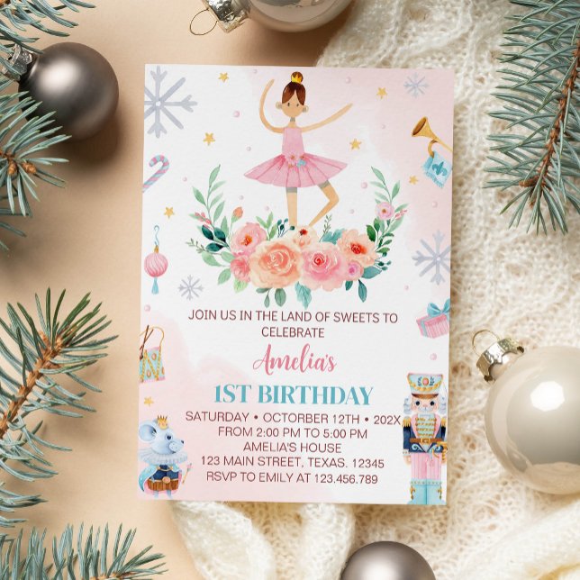 Nutcracker Christmas Birthday Party Invitation (Creator Uploaded)