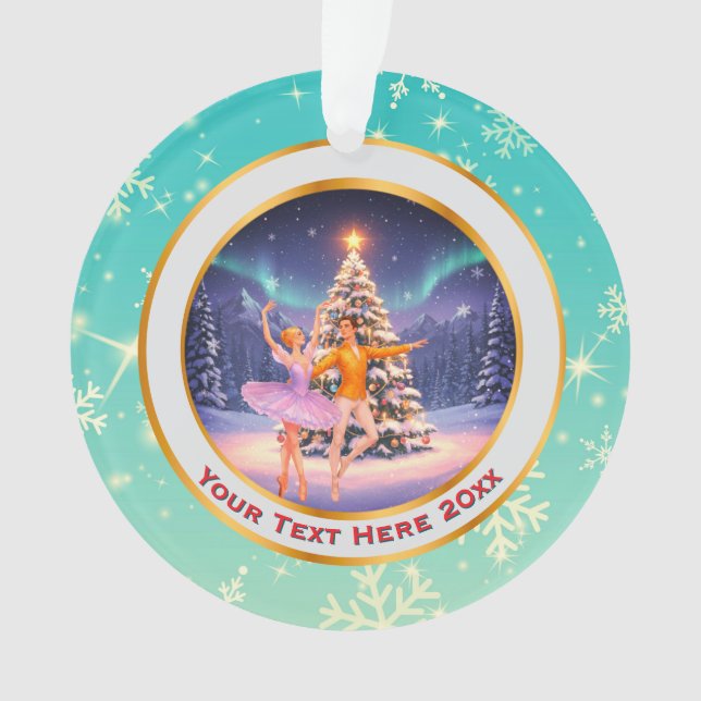 Nutcracker Christmas, Family Holiday Keepsake Gift Ornament (Front)