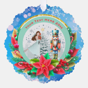 Nutcracker Christmas, Family Holiday Keepsake Gift Ornament Card