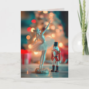 Nutcracker Christmas Greeting Card- 5" x 7" Thank You Card