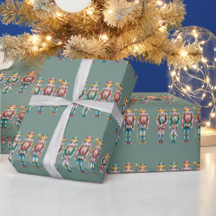 Nutcracker Christmas Holiday Party Festive Xmas Wrapping Paper