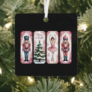 Nutcracker Christmas Holiday Party Gift Festive Metal Ornament