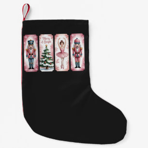 Nutcracker Christmas Holiday Party Gift Festive  Small Christmas Stocking