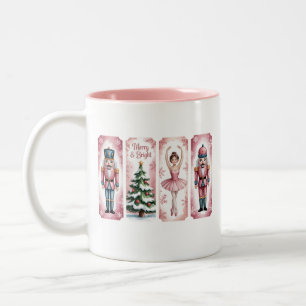 Nutcracker Christmas Holiday Party Gift Festive Two-Tone Coffee Mug