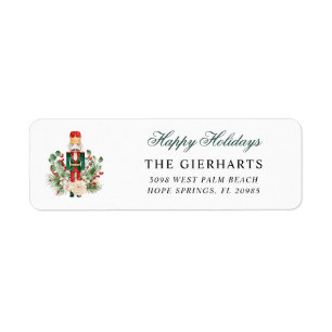 Nutcracker Christmas Holiday Return Address