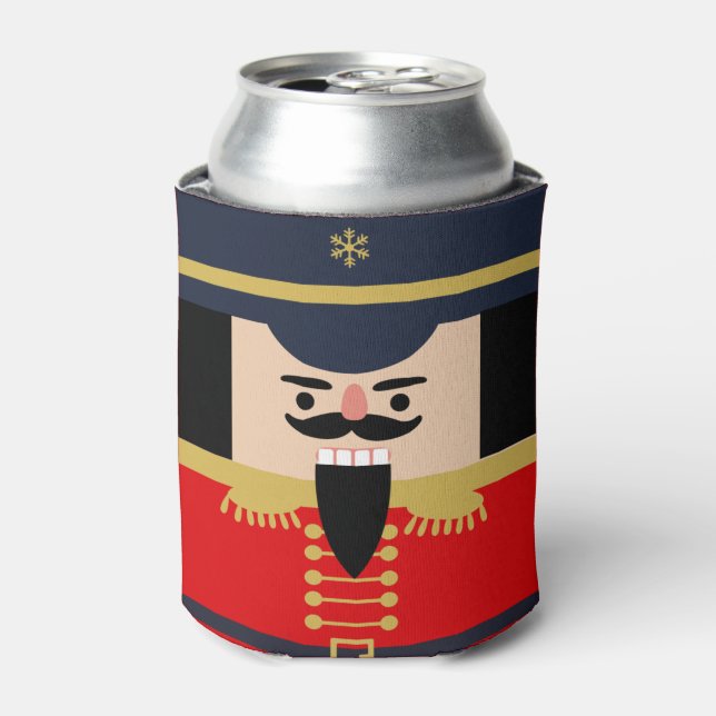 Nutcracker Christmas Holidays Soldier Festive Can Cooler (Can Front)