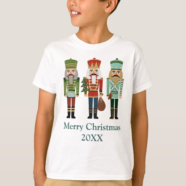 Nutcracker Christmas Kids T-Shirt (Front)
