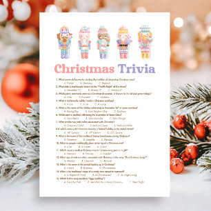 Nutcracker Christmas Movie Trivia Game Holiday Card