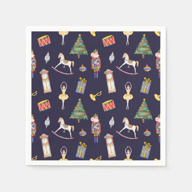 Nutcracker Christmas  Napkin (Front)
