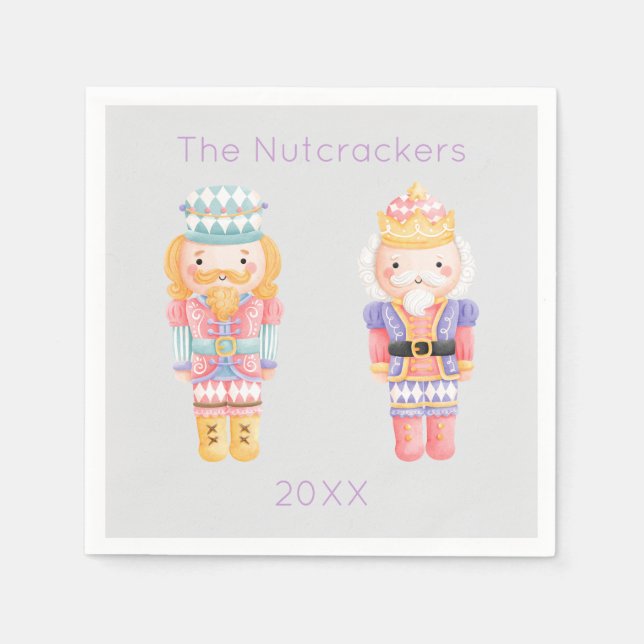 Nutcracker Christmas Napkin (Front)