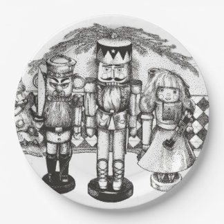 Nutcracker Christmas Paper Plate