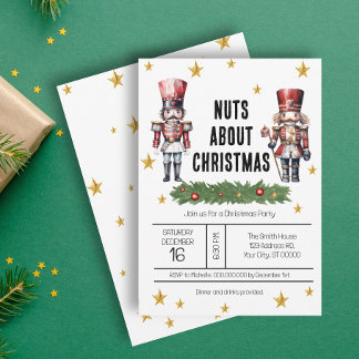 Nutcracker Christmas Party Invitation