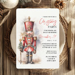 Nutcracker Christmas Party  Invitation<br><div class="desc">"Celebrate the magic of the holiday season with this Nutcracker Christmas Party Invitation! Featuring a charming Nutcracker design inspired by the classic ballet, this invitation is perfect for holiday gatherings, festive dinners, and Christmas-themed parties. The elegant and whimsical artwork captures the enchanting spirit of the Nutcracker, setting the tone for...</div>