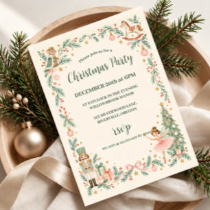 Nutcracker Christmas Party Invitation