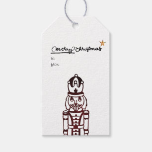 Nutcracker Christmas Personalized Gift Tags