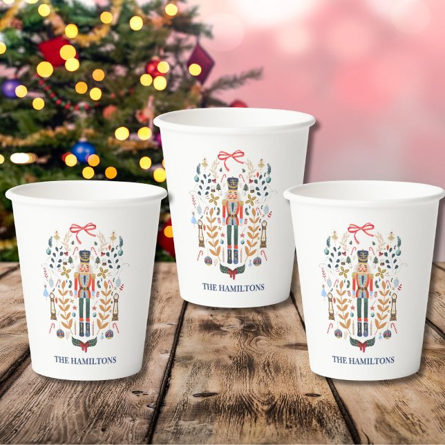 Nutcracker Christmas Personalized Paper cup (Creator Uploaded)