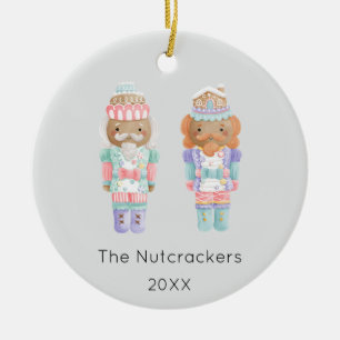Nutcracker Christmas Photo Ceramic Ornament