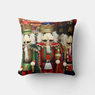Nutcracker Christmas Soldiers Throw Pillow