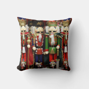 Nutcracker Christmas Soldiers Throw Pillow
