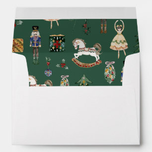 Nutcracker Christmas sugar plam fairy whimsical  Envelope