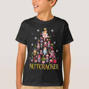Nutcracker Christmas Tree Ballet Dance Women Kids  T-Shirt