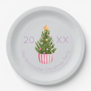 Nutcracker Christmas Tree Paper Plate