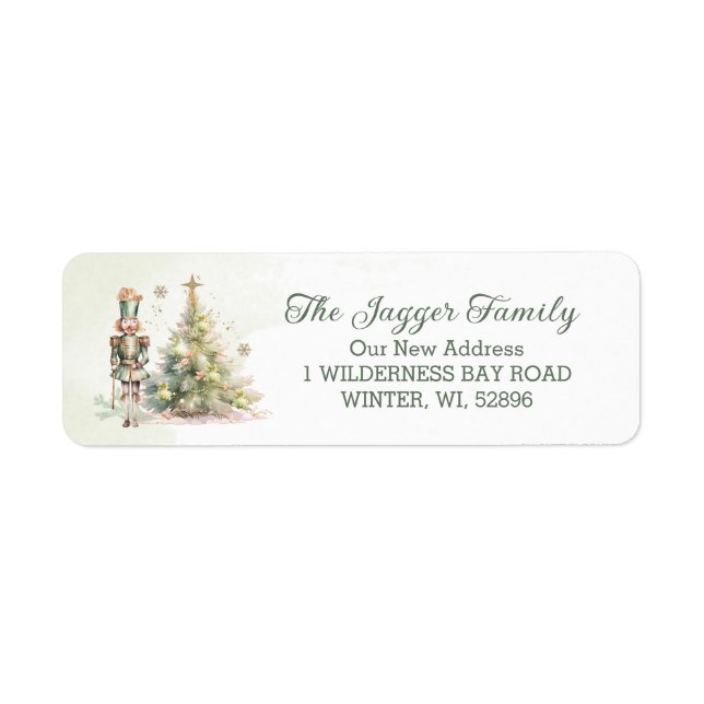 Nutcracker Christmas Tree return address (Front)