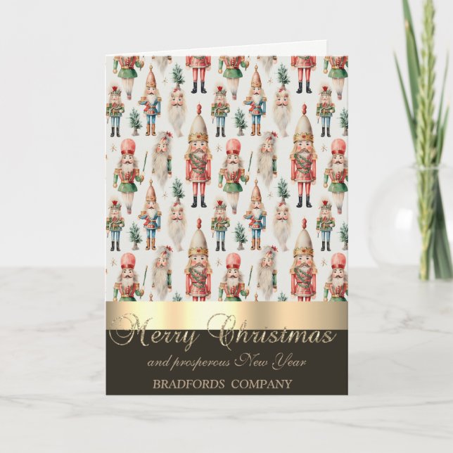 Nutcracker Christmas Winter Holiday Card (Front)