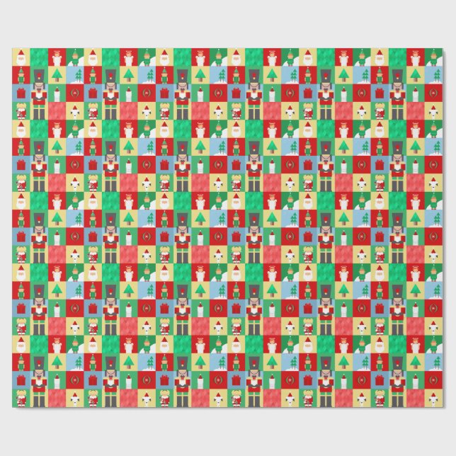 Nutcracker Christmas Wrapping Paper (Flat)