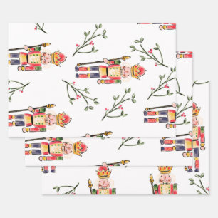 Nutcracker Christmas  Wrapping Paper Sheet