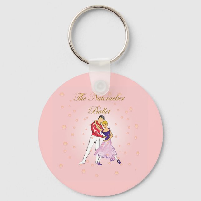 nutcracker-clara and her prince(pink) keychain (Front)