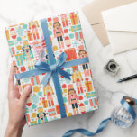 Nutcracker Colourful Modern Christmas Pattern Wrapping Paper<br><div class="desc">Nutcracker Colourful Modern Christmas Pattern Wrapping Paper Gift Wrap features a colourful pattern of nutcrackers,  drums,  Christmas ornaments and snowflakes. Created by Evco Studio www.zazzle.com/store/evcostudio</div>