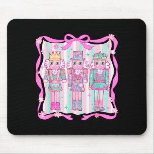 Nutcracker Coquette Nk Bow Xmas Holiday Merry Chri Mouse Pad