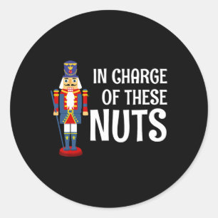 Nutcracker Costume Dancer Ballerina Gift Christmas Classic Round Sticker