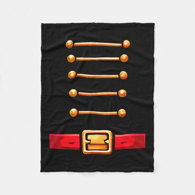 Nutcracker Costume Matching Toy Solider Women Kids Fleece Blanket (Front)