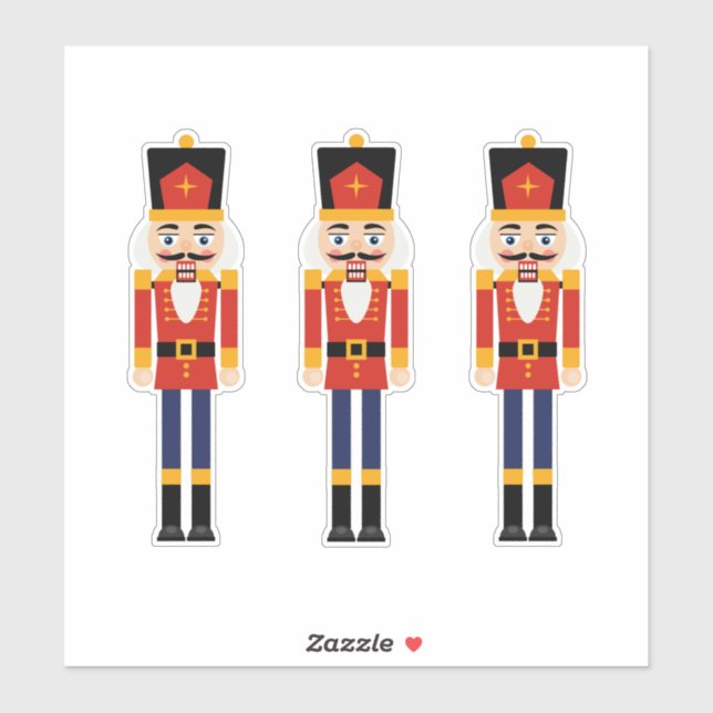 Nutcracker Custom-Cut Vinyl Sticker (Sheet)