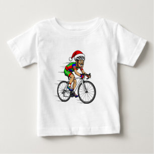 Nutcracker Cyclist Christmas Bicycle Xmas Sport Baby T-Shirt