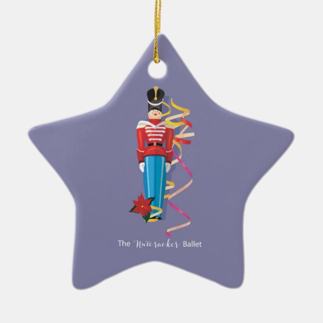 Nutcracker Dance Ballet Performance Congratulation Ceramic Ornament (Front)