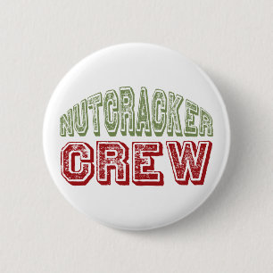 Nutcracker Dance Crew Design for Christmas 2 Inch Round Button
