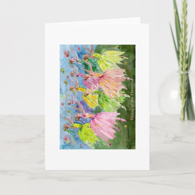 Nutcracker Dance of the Flowers Holiday Card (Front)