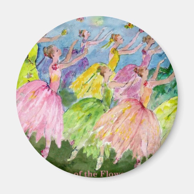 Nutcracker Dance of the Flowers Magnet (Front)