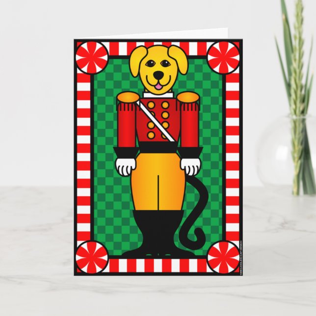 Nutcracker Dog Holiday Card (Front)