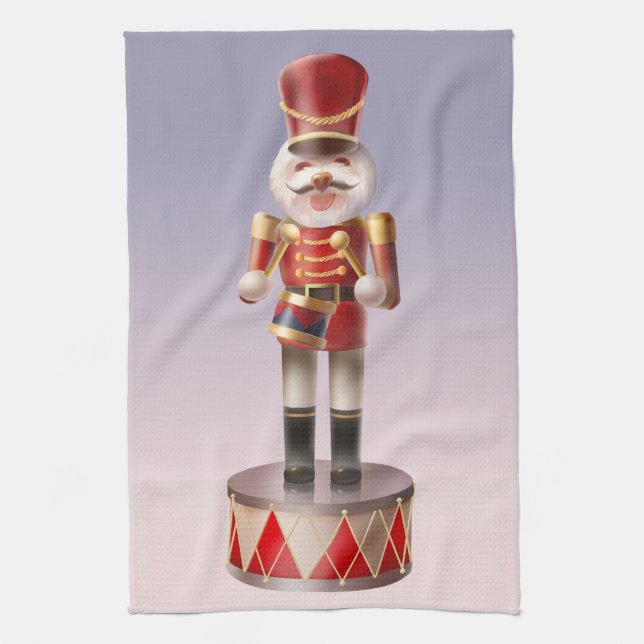 Nutcracker Dog Soldier Kitchen Towel (Vertical)