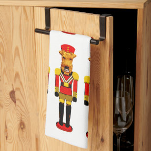 nutcracker dogs kitchen towel