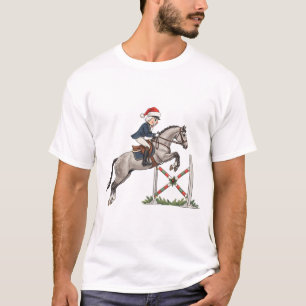 Nutcracker Equestrian Rider Holiday Sports Xmas T-Shirt