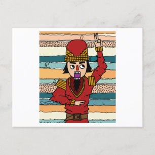 Nutcracker Figures Walnuts Postcard