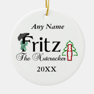 Nutcracker Fritz Ceramic Ornament