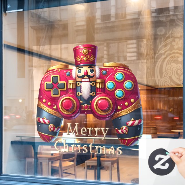 Nutcracker Game Controller Window Cling (Cafe Window)